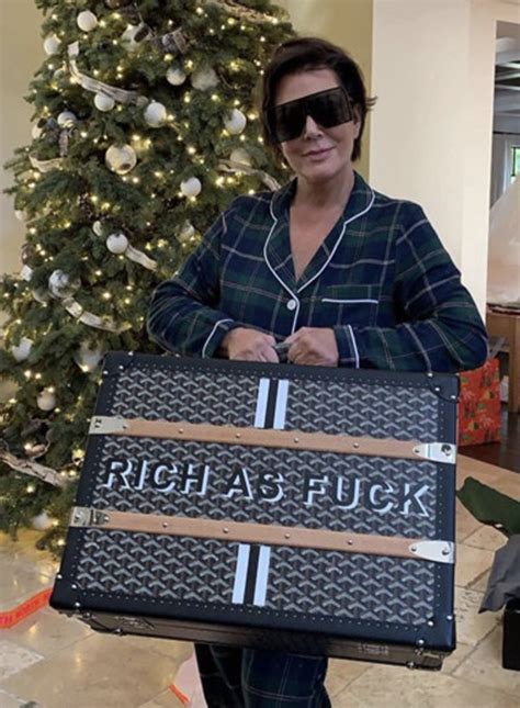 kris jenner goyard luggage